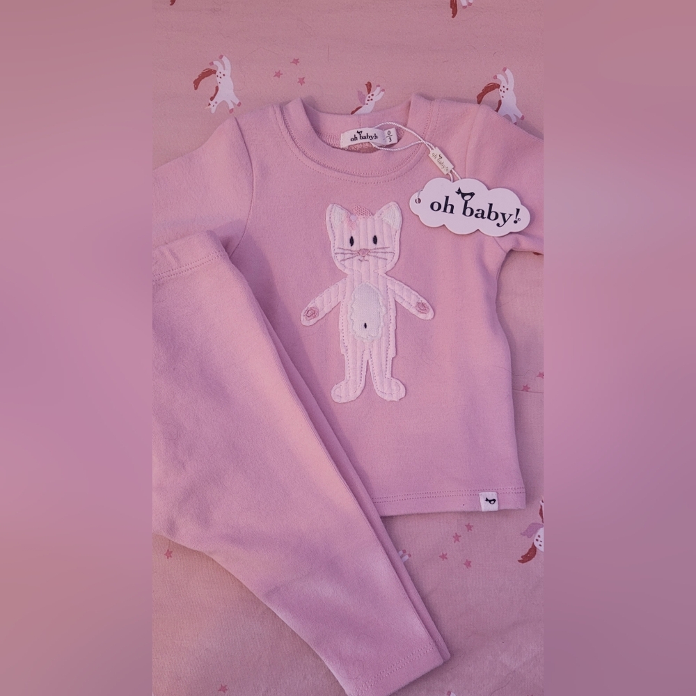 Oh Baby! Pink Baby Two-Piece Set 0-3 Month